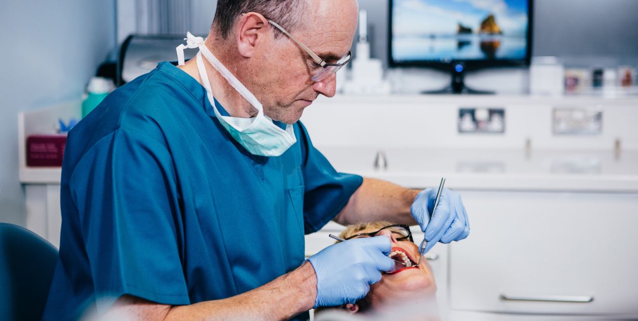 dentist with patient