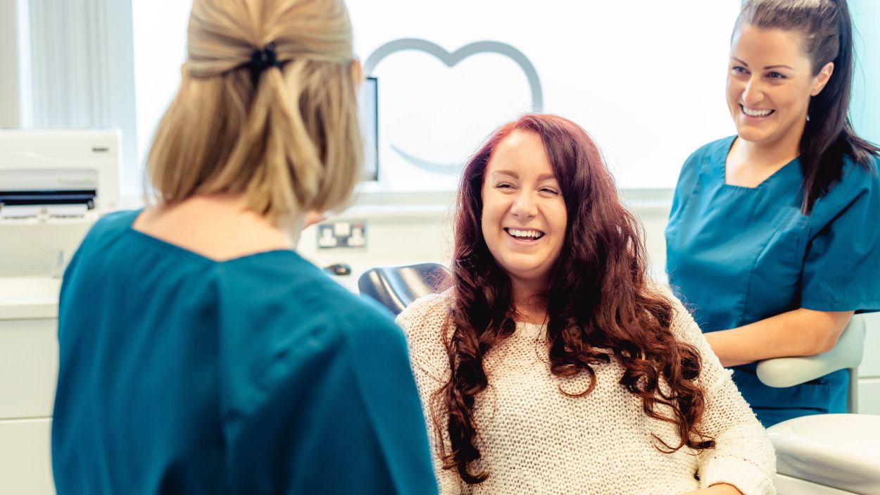 dentist with patient